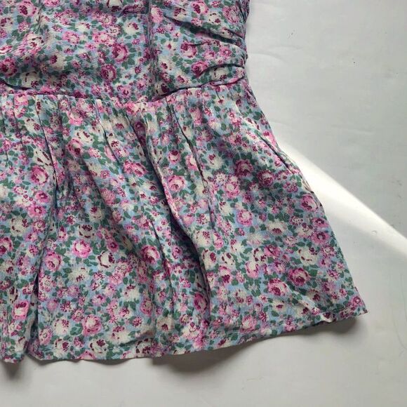 NWT ASTR The Label Blue Pink Striped Cold Shoulder Ruched Mini Dress Size M‎ - Picture 4 of 7